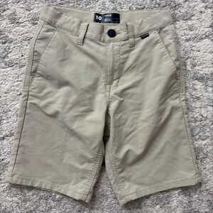 Hurley Khaki Tan Chinos Shorts Boys Size 10